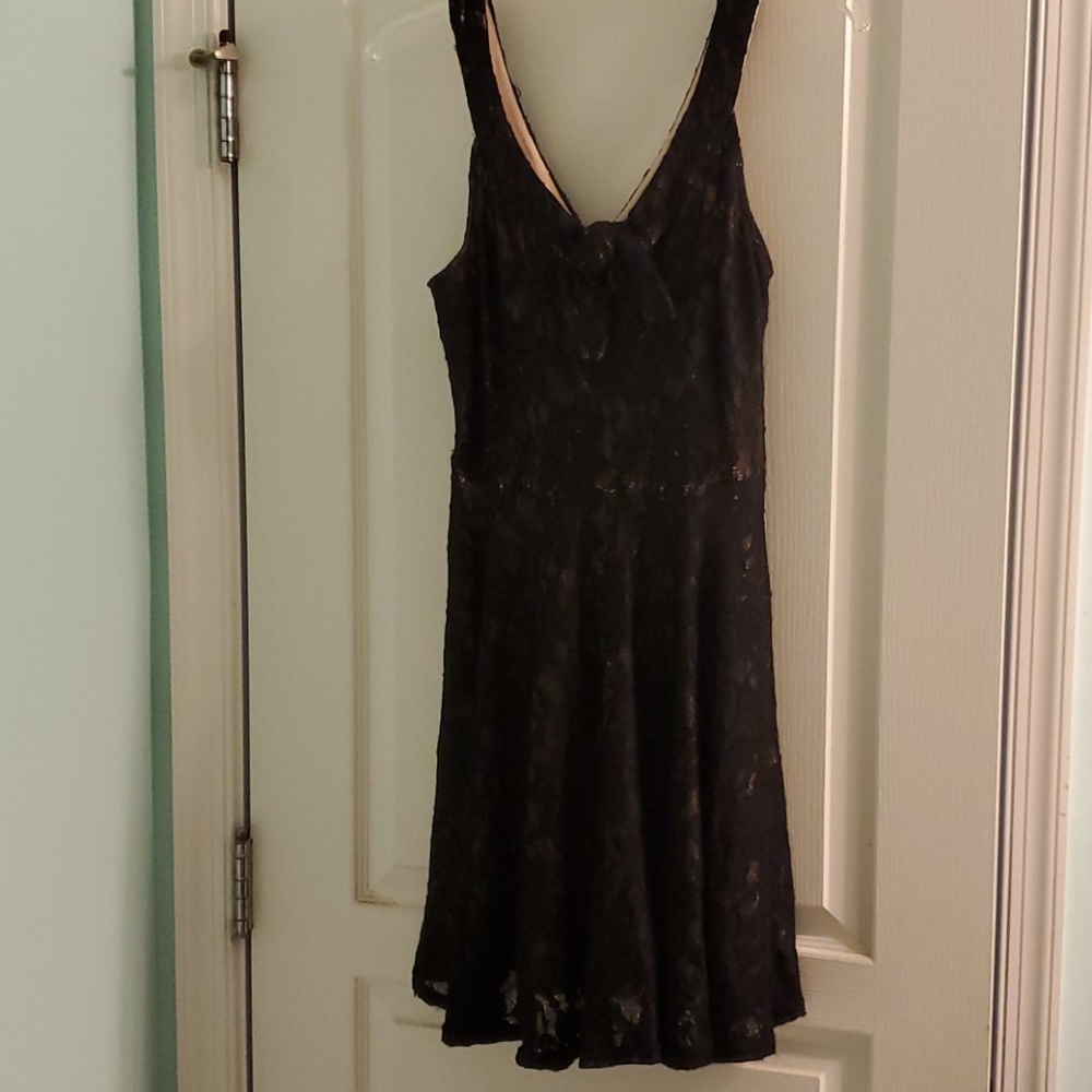 Black lace dress